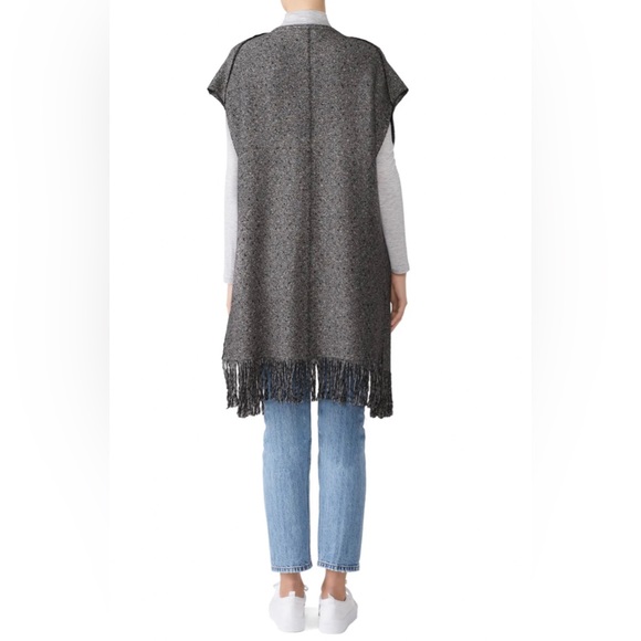 Michael Stars Long Fringe Vest - Medium - Picture 6 of 6